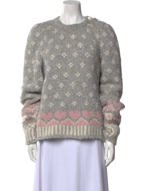 LoveShackFancy Alpaca Printed Sweater