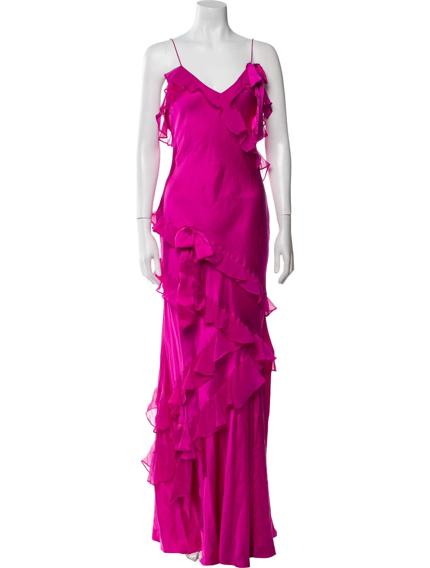 LoveShackFancy Silk Long Dress