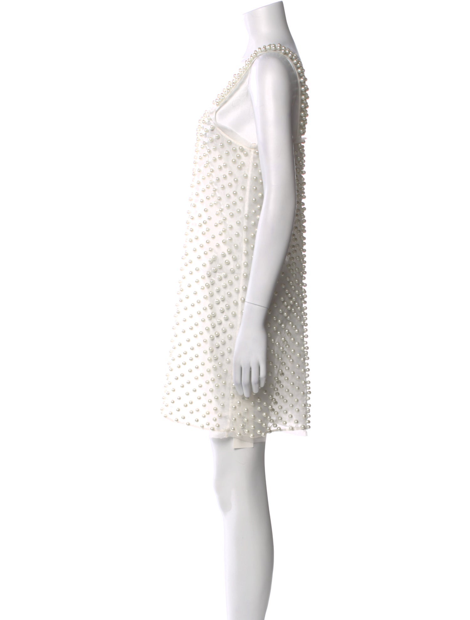 LoveShackFancy Square Neckline Mini Dress