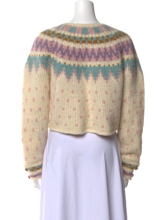 LoveShackFancy Alpaca Patterned Sweater