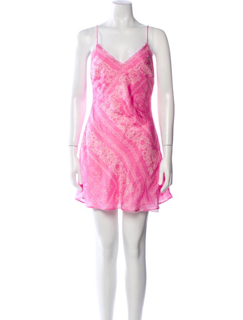 LoveShackFancy Silk Printed Nightgown