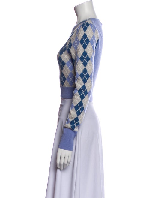 LoveShackFancy Wool Plaid Print Crop Top