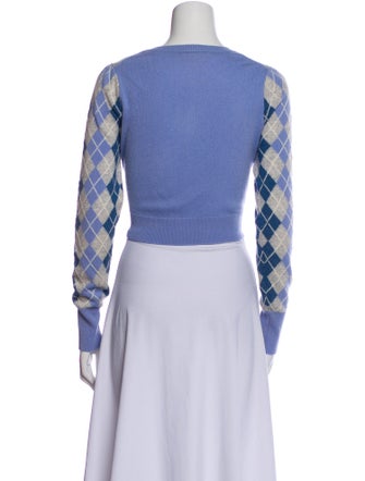 LoveShackFancy Wool Plaid Print Crop Top