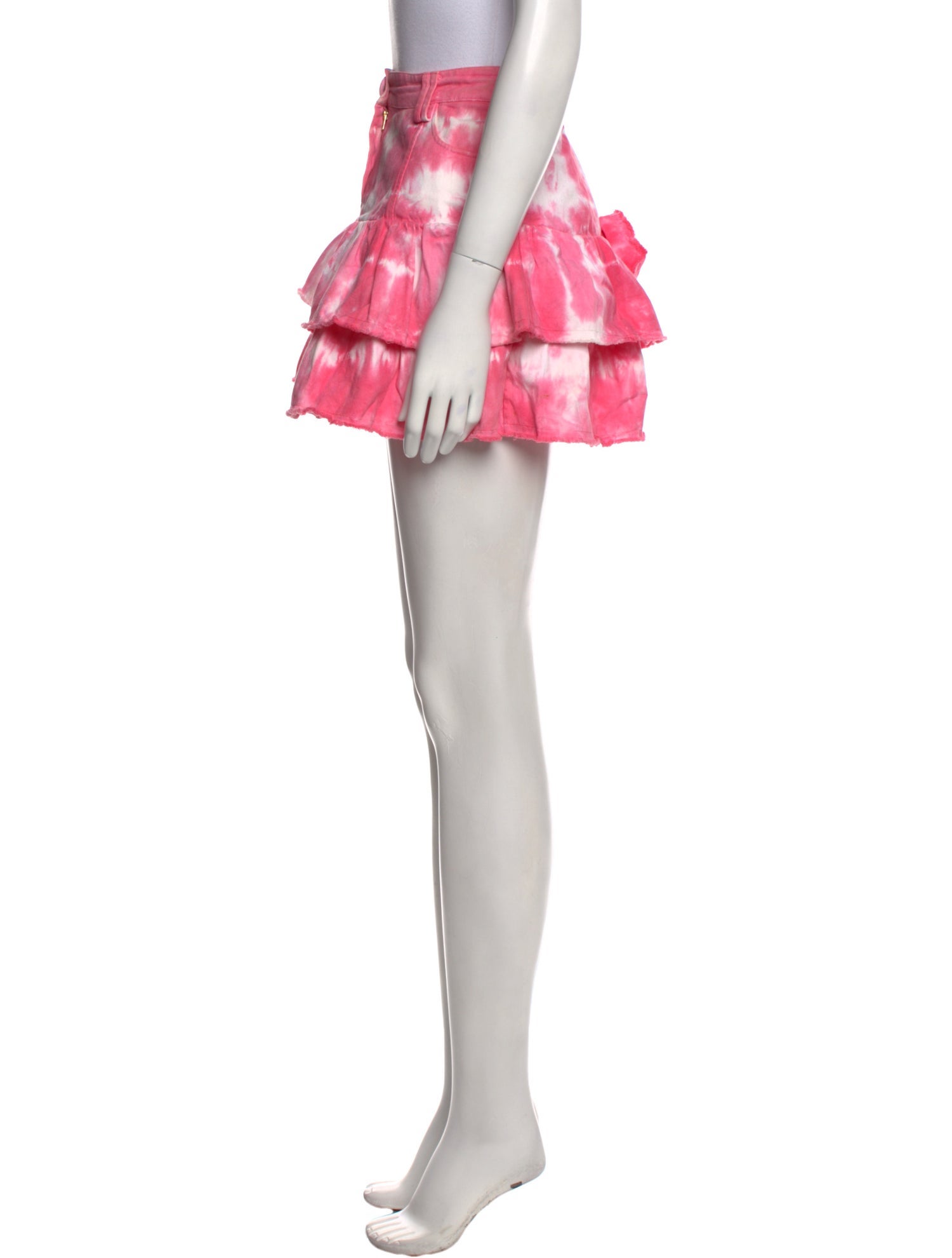 LoveShackFancy Tie-Dye Print Mini Skirt