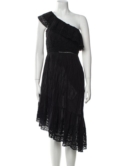 LoveShackFancy One-Shoulder Knee-Length Dress