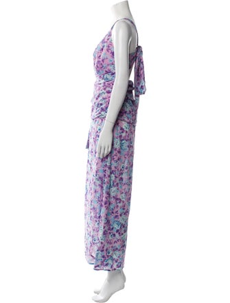 LoveShackFancy Floral Print Long Dress