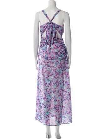 LoveShackFancy Floral Print Long Dress