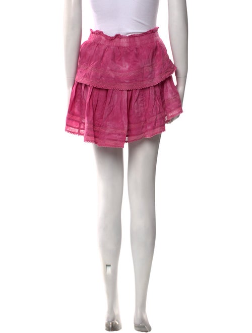 LoveShackFancy Ruffle Embellishment Mini Skirt