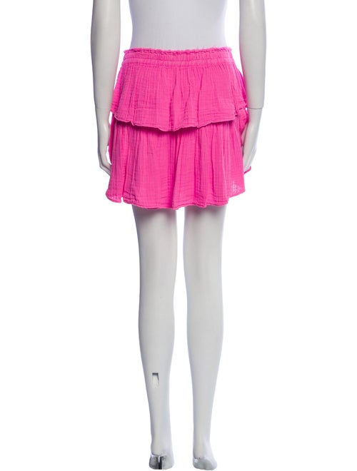 LoveShackFancy Raw-Edge Trim Mini Skirt