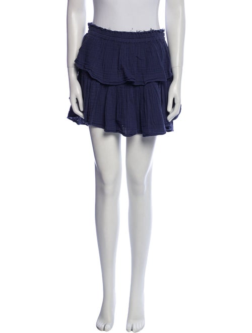 LoveShackFancy Ruffle Embellishment Mini Skirt