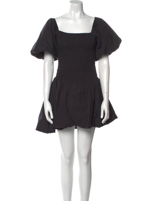 LoveShackFancy Square Neckline Mini Dress