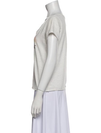 LoveShackFancy Graphic Print V-Neck T-Shirt