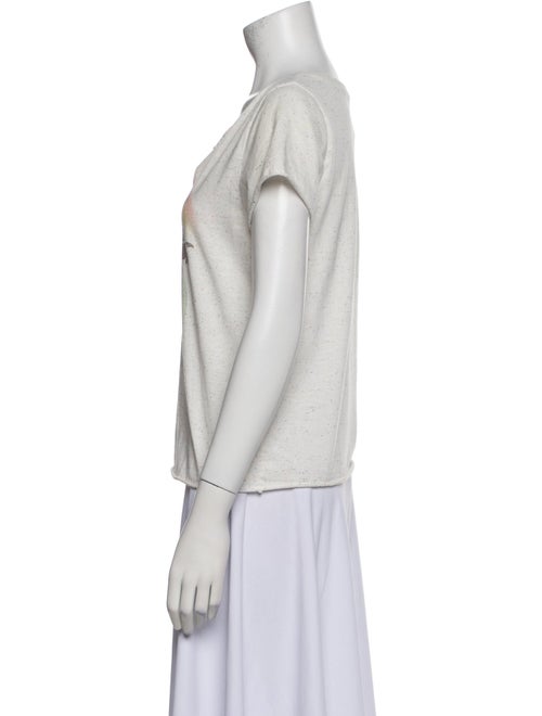 LoveShackFancy Graphic Print V-Neck T-Shirt