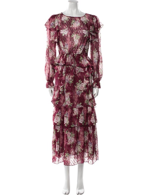 LoveShackFancy Silk Midi Length Dress