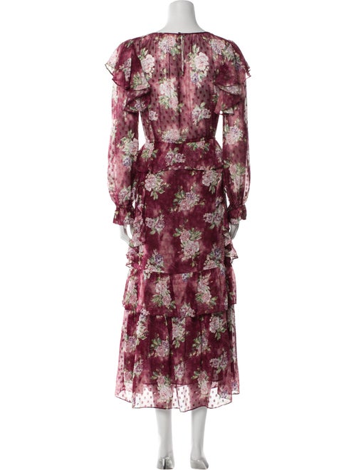 LoveShackFancy Silk Midi Length Dress