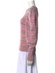 LoveShackFancy Striped Crew Neck Sweater