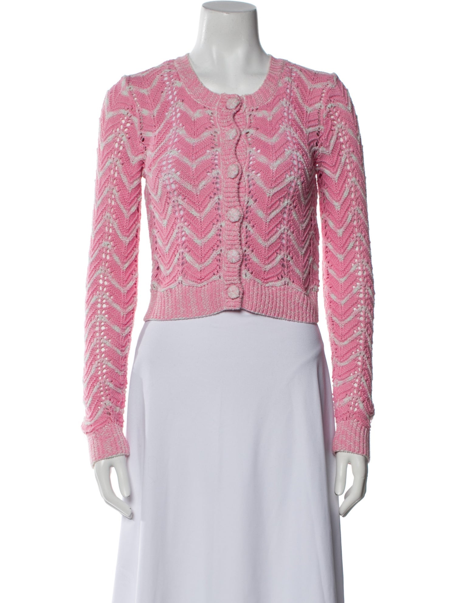 LoveShackFancy Striped Crew Neck Sweater