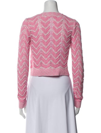 LoveShackFancy Striped Crew Neck Sweater