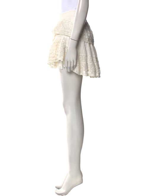 LoveShackFancy Ruffle Embellishment Mini Skirt