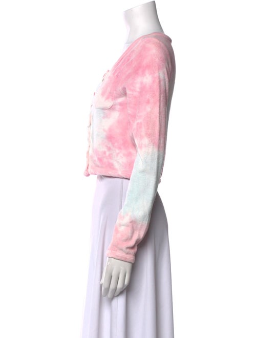 LoveShackFancy Tie-Dye Print Scoop Neck Crop Top