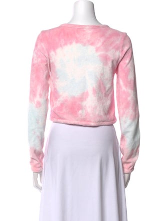 LoveShackFancy Tie-Dye Print Scoop Neck Crop Top