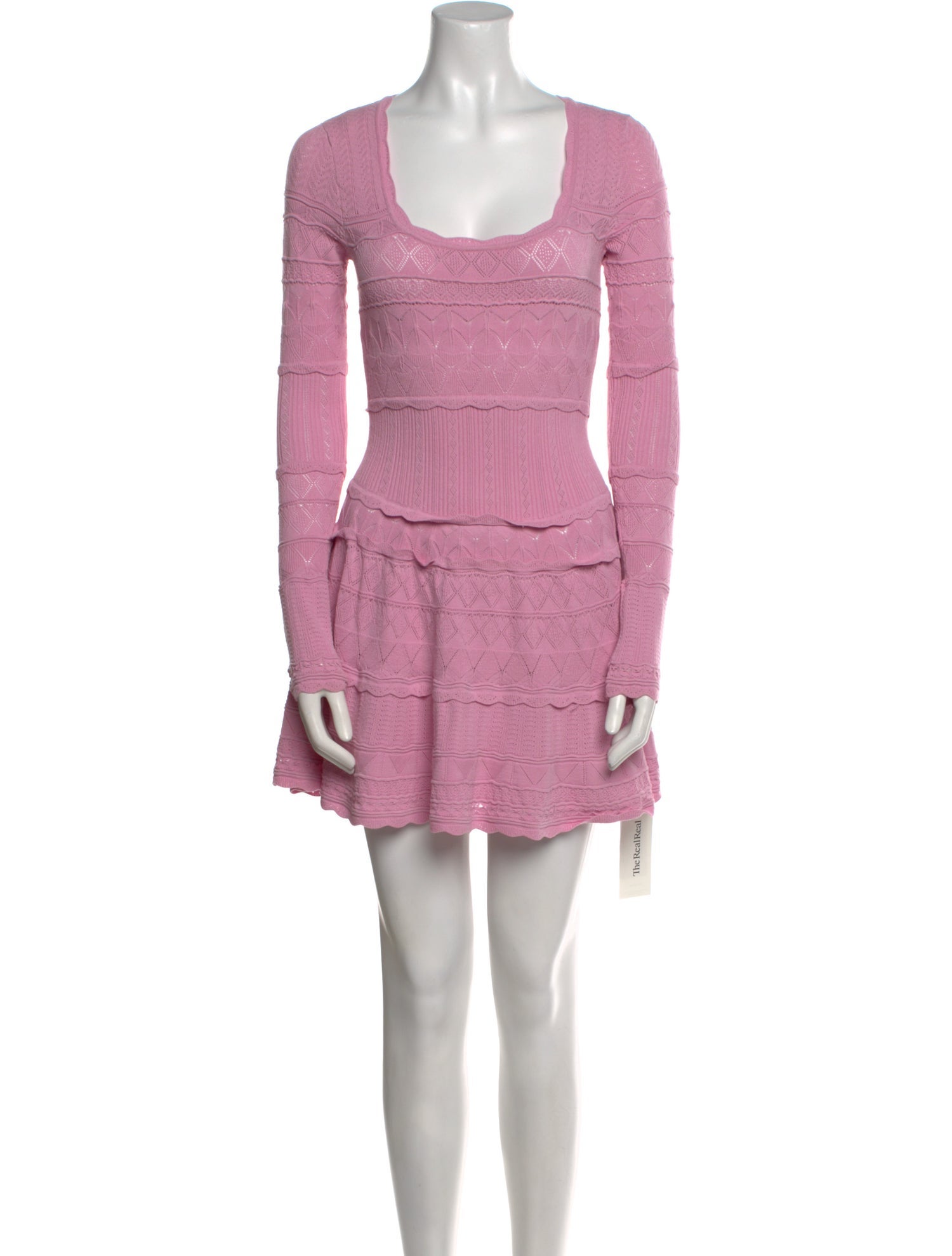 LoveShackFancy Scoop Neck Mini Dress