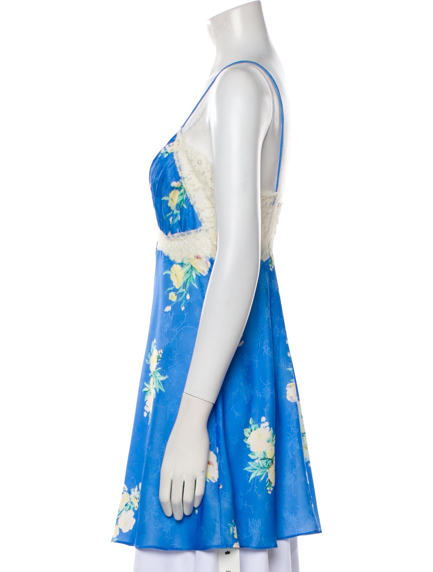 LoveShackFancy Floral Print V-Neck Tunic