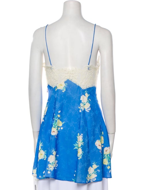 LoveShackFancy Floral Print V-Neck Tunic