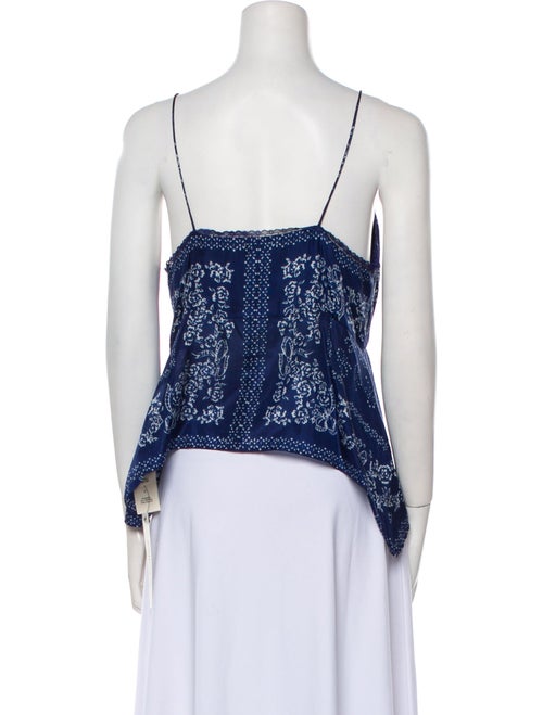 LoveShackFancy Silk Printed Top