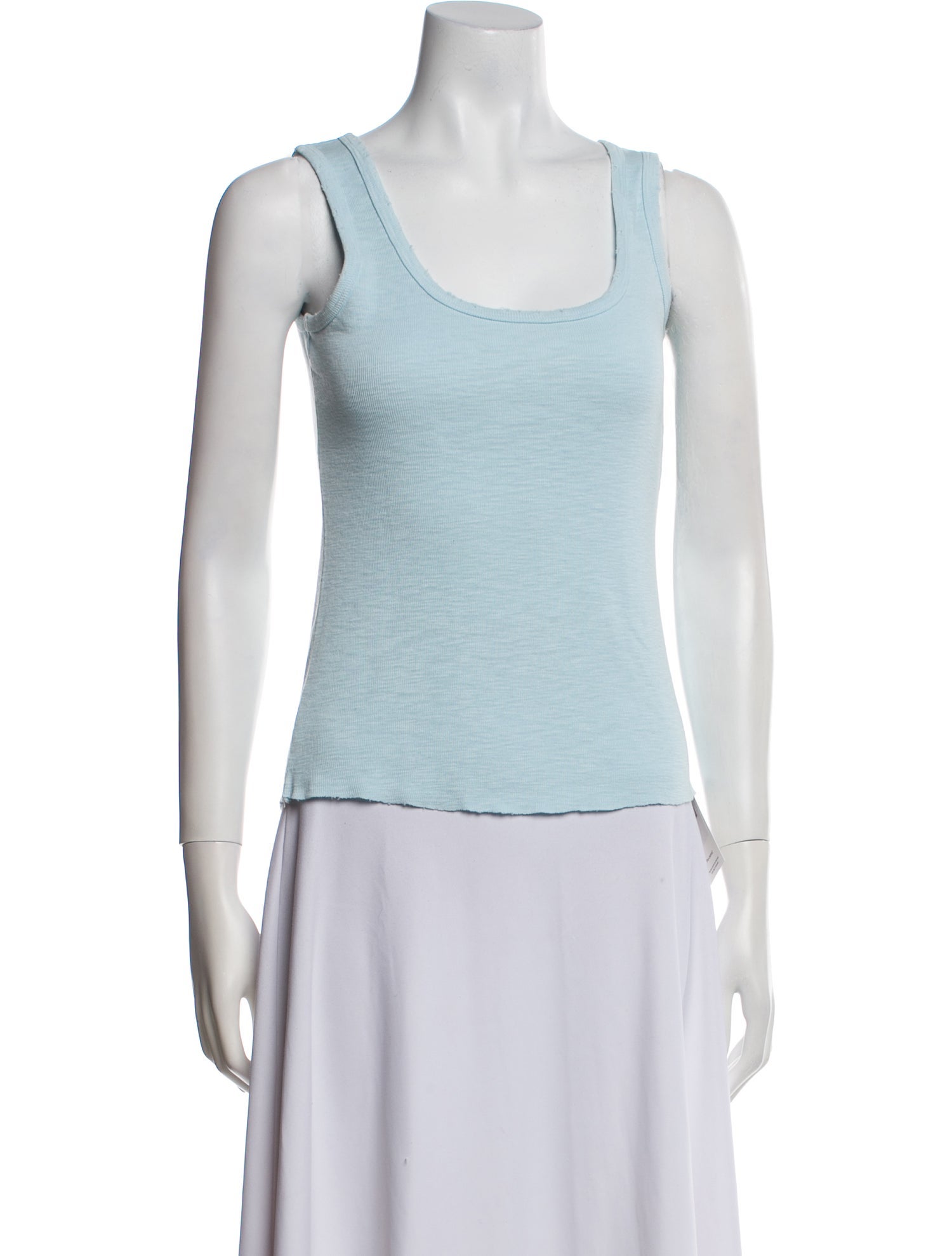 LoveShackFancy Scoop Neck Sleeveless Top