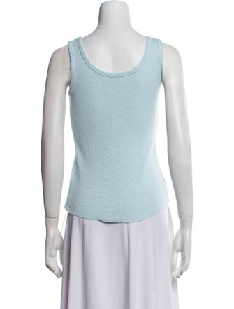 LoveShackFancy Scoop Neck Sleeveless Top