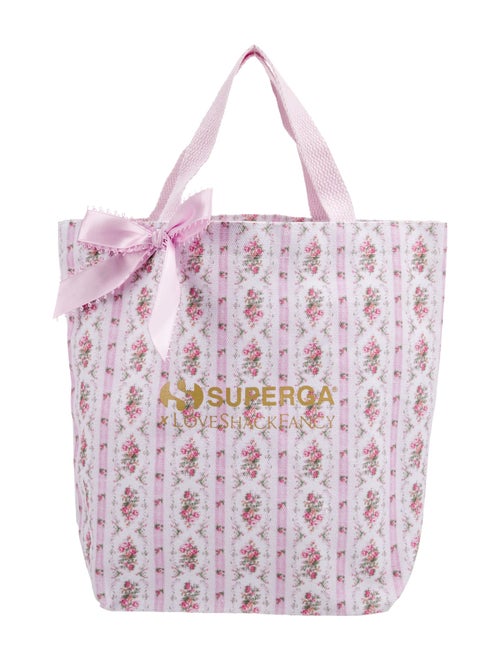 LoveShackFancy Canvas Top Handle Bag