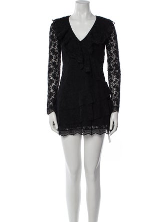 LoveShackFancy Lace Pattern Mini Dress
