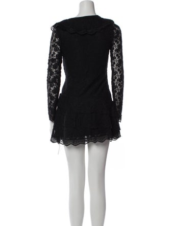 LoveShackFancy Lace Pattern Mini Dress