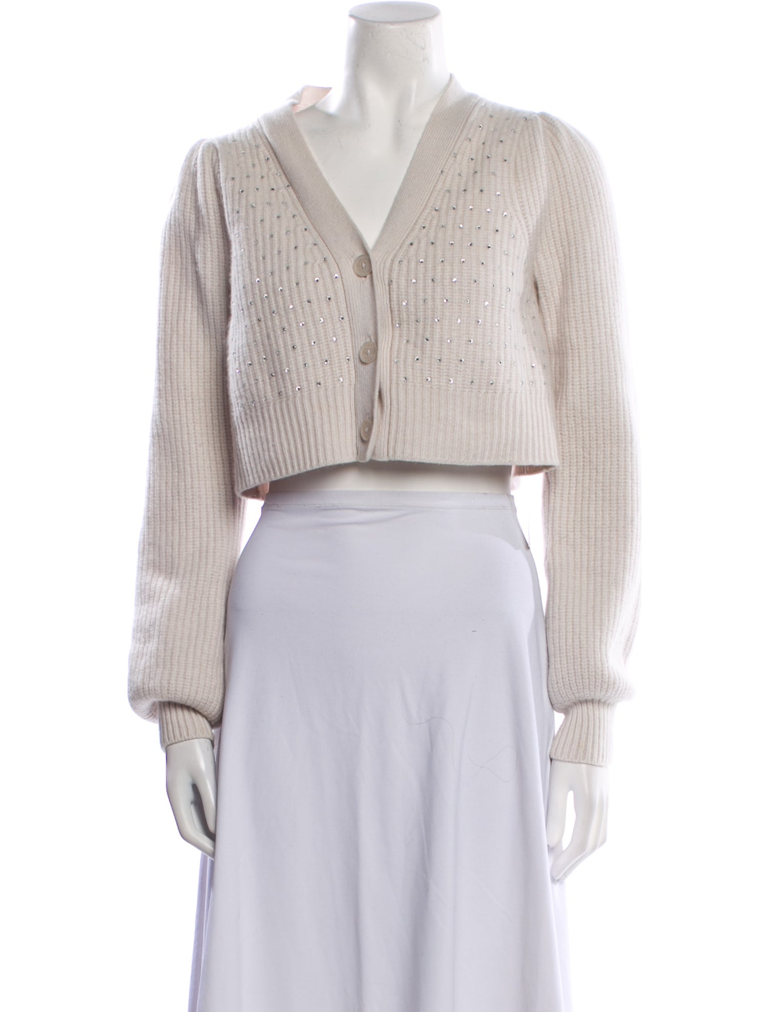 LoveShackFancy Wool V-Neck Sweater