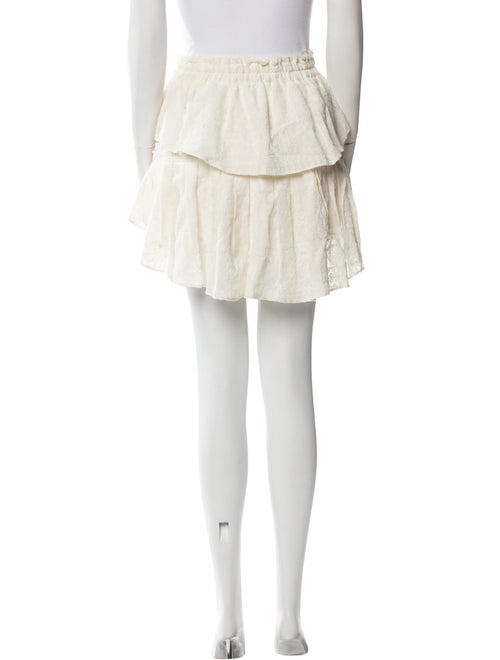 LoveShackFancy Ruffle Embellishment Mini Skirt