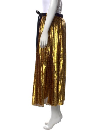 LoveShackFancy Printed Midi Length Skirt