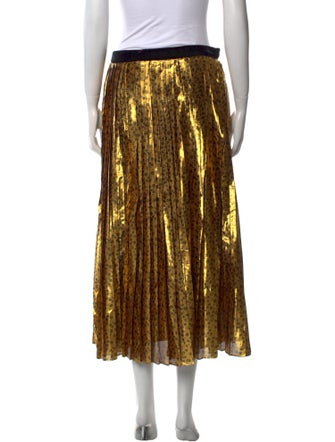 LoveShackFancy Printed Midi Length Skirt