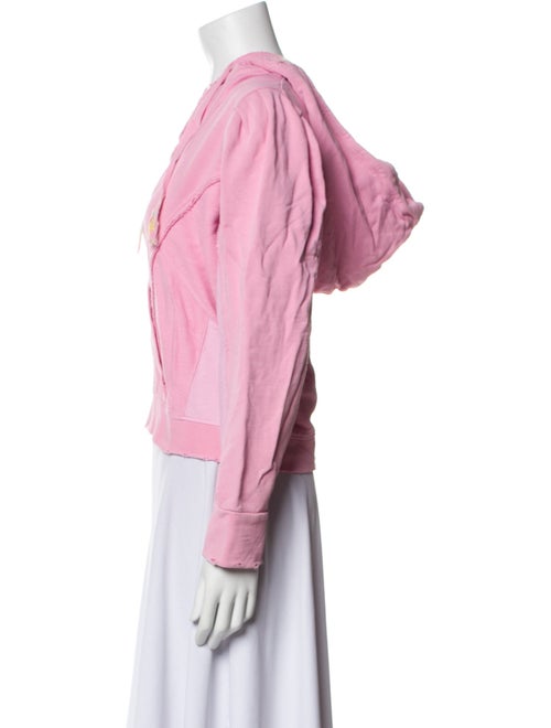 LoveShackFancy V-Neck Long Sleeve Sweatshirt