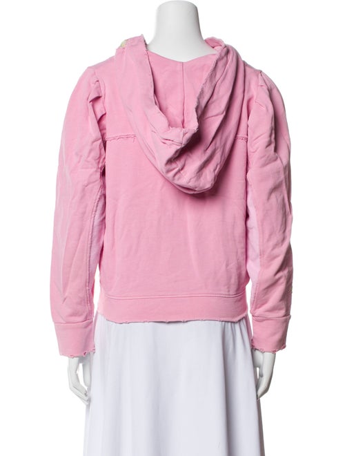 LoveShackFancy V-Neck Long Sleeve Sweatshirt