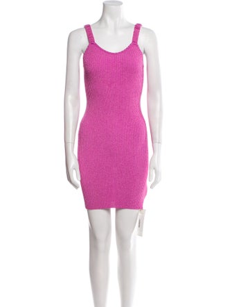 LoveShackFancy Scoop Neck Mini Dress