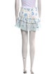 LoveShackFancy Floral Print Mini Skirt