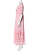 LoveShackFancy Tie-Dye Print Long Dress
