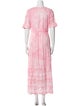 LoveShackFancy Tie-Dye Print Long Dress