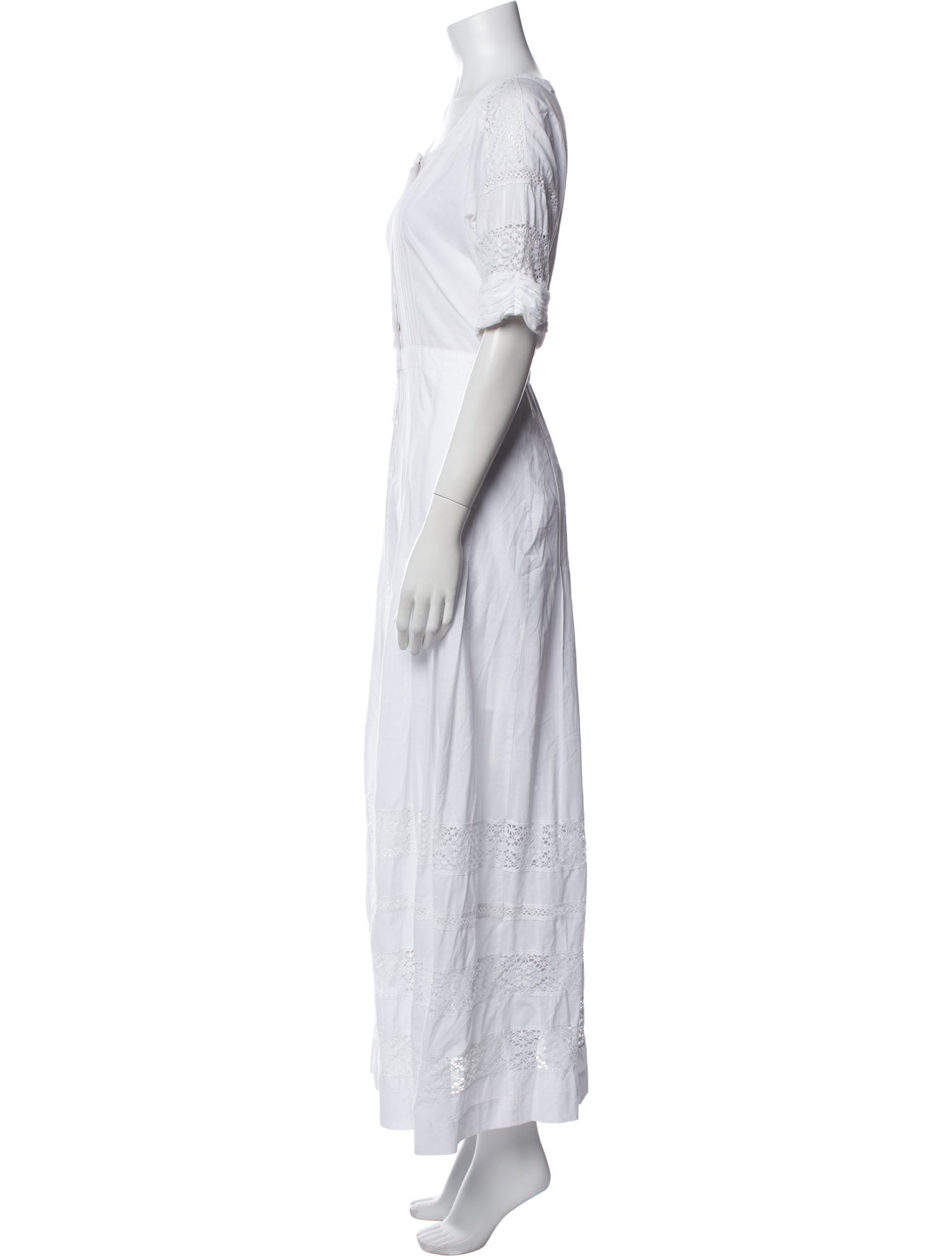 LoveShackFancy Square Neckline Long Dress