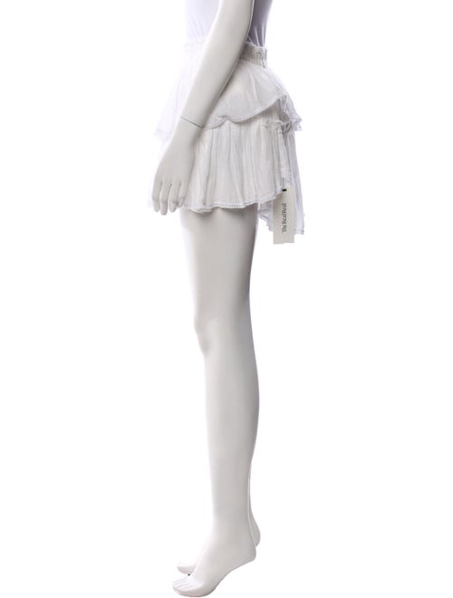 LoveShackFancy Ruffle Embellishment Mini Skirt