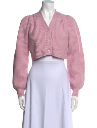 LoveShackFancy Wool V-Neck Sweater