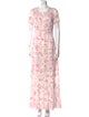 LoveShackFancy Floral Print Long Dress