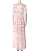LoveShackFancy Floral Print Long Dress
