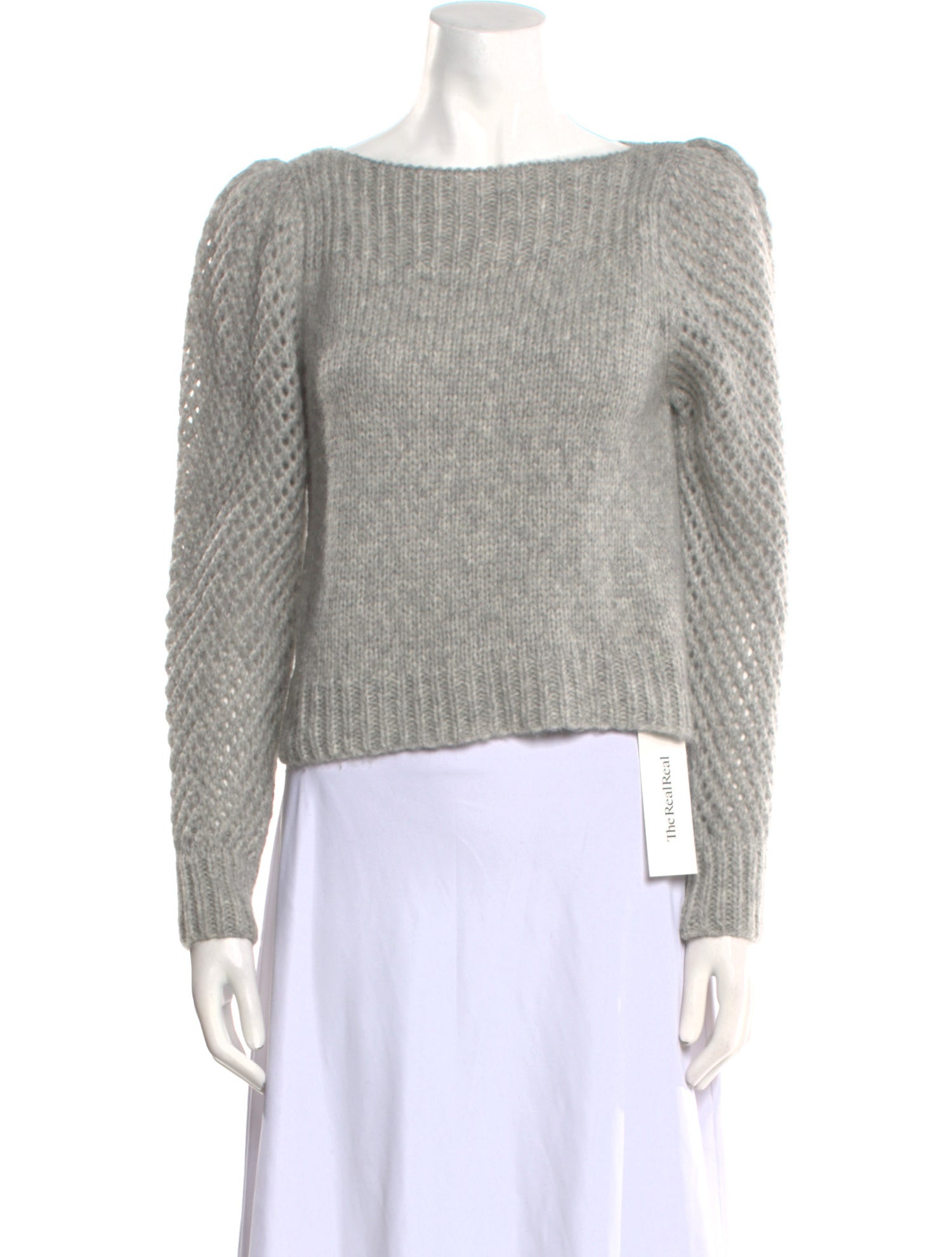 LoveShackFancy Baby Alpaca Bateau Neckline Sweater